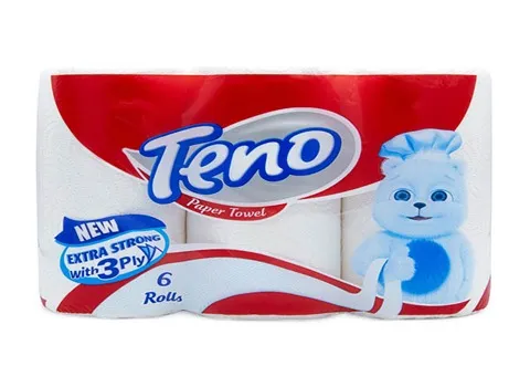 دستمال کاغذی تنو ؛ ضخیم قدرت جذب بالا 2 نوع رولی کارتونی