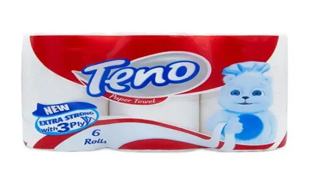 دستمال کاغذی تنو ؛ ضخیم قدرت جذب بالا 2 نوع رولی کارتونی