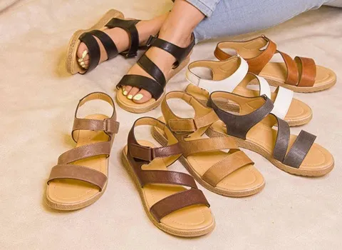 کفش صندل زنانه جدید؛ کرم سفید سایز 33 44 درجه یک