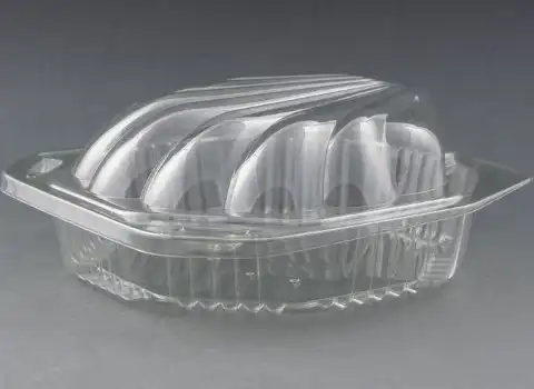 ظروف یکبار مصرف صدفی شکل؛ شفاف نیمه شفاف درب دار (عددی کارتنی)