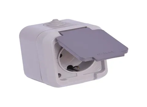 پریز روکار بارانی؛ صنعتی کارگاه ارت دار سرامیک (220 240) ولت