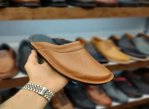 قیمت و خرید صندل چرمی جلو بسته مردانه + فروش ارزان