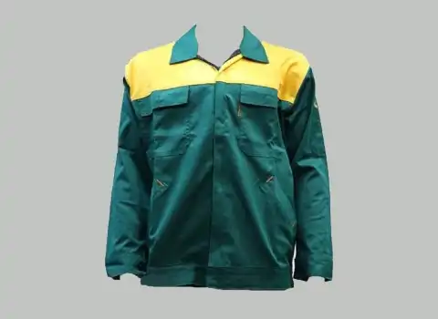 لباس کار فضای سبز؛ دوتیکه پیراهن شلوار 2 جنس شمعی جودون