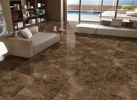 سرامیک کف پذیرایی قهوه ای (کاشی) صادراتی 3 رنگ مشکی طلایی سفید Iran