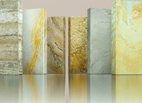 سنگ ساختمانی نانو؛ گرانیت مرمریت تراورتن 3 رنگ ارغوانی سفید توسی