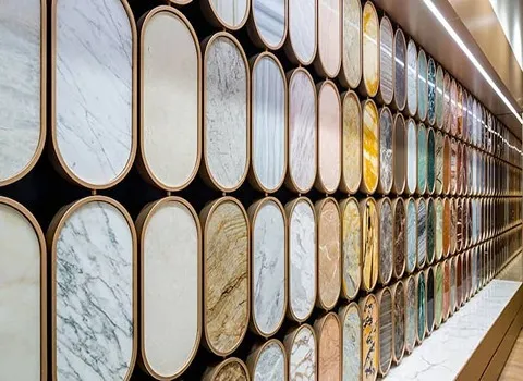 سنگ ساختمانی کارینو؛ گرانیت آنتیک کوارتزیت 3 رنگ قرمز سبز قهوه ای