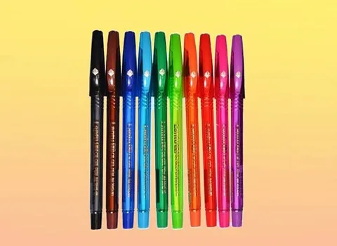 خودکار لانتو رنگی؛ اکلیکی پلاستیکی ماندگاری زیاد بسته بندی 6 12عددی