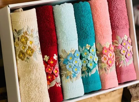 حوله دستی ساده؛ ضد حساسیت لطیف عدم رنگدهی جنس نخ Cotton