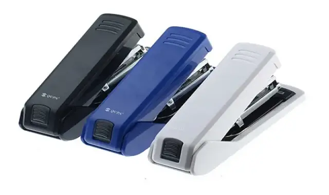 منگنه رومیزی؛ فلزی دو پایه 3 رنگ سفید مشکی قرمز کاربرد (بانک شرکت)