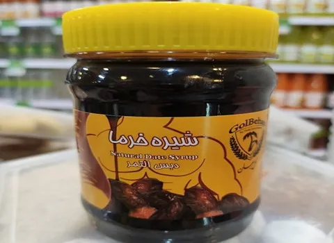 شیره خرما مزرعه؛ طبیعی ارگانیک رنگ قهوه ای ماندگاری بالا juice