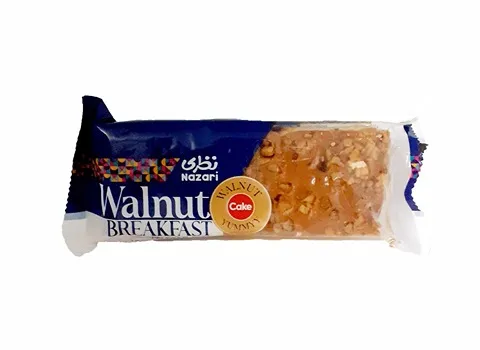 قیمت کیک گردویی نظری + مشخصات بسته بندی عمده و ارزان