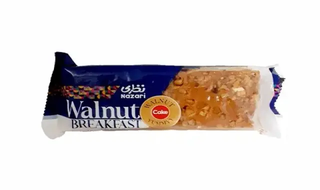 قیمت کیک گردویی نظری + مشخصات بسته بندی عمده و ارزان