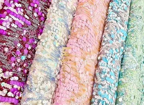 خرید جدیدترین انواع پارچه پولکی هولوگرامی