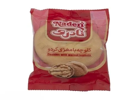 کلوچه نادری گردویی؛ شکلاتی زعفرانی وانیل بسته بندی جعبه ای