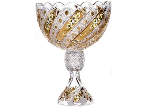 خرید عمده ظروف کریستال طلا کوب با بهترین شرایط