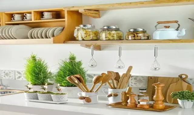 اکسسوری چوبی کابینت؛ تزئینی دکوری فضای کابینت accessory