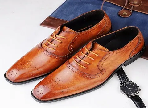 کفش چرم همدان؛ اسپرت کالج دوام بالا نرم جنس کفی Pu