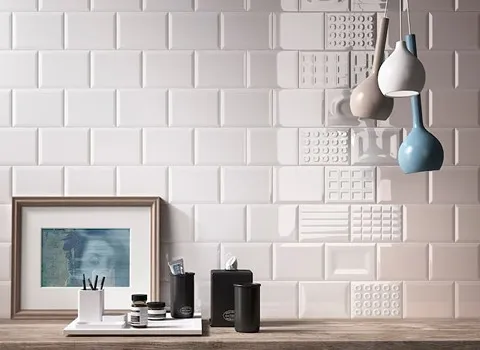 کاشی آجری براق؛ بین کابینتی کف دیوار نما مناسب kitchen