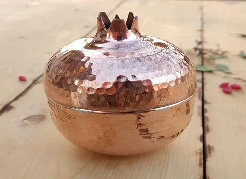 قیمت و خرید قندان مسی اناری با مشخصات کامل