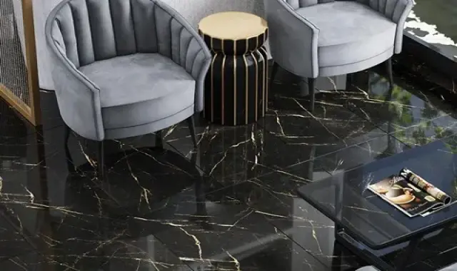 خرید سرامیک کف مشکی طلایی + بهترین قیمت