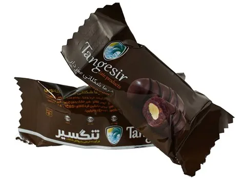 خرما شکلاتی مغزدار تنگسیر؛ بادام گردو حاوی آنتی اکسیدان (29*8*21 سانتی متر) 500 گرمی