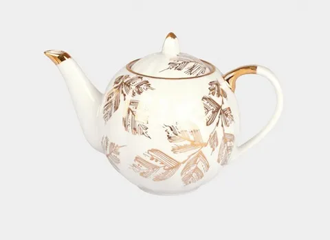 قوری چینی گلدار؛ 4 جنس (چینی فلزی شیشه ای سفالی)