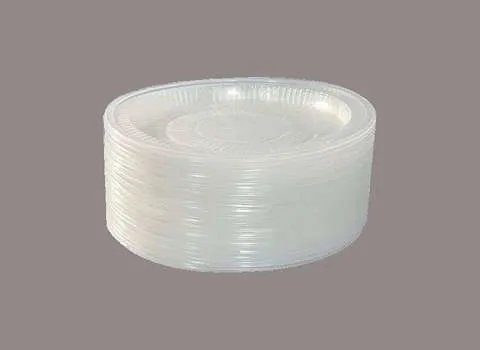 پیش دستی یکبار مصرف شفاف؛ گیاهی پلاستیکی 3 مدل مستعطیل مربع گرد