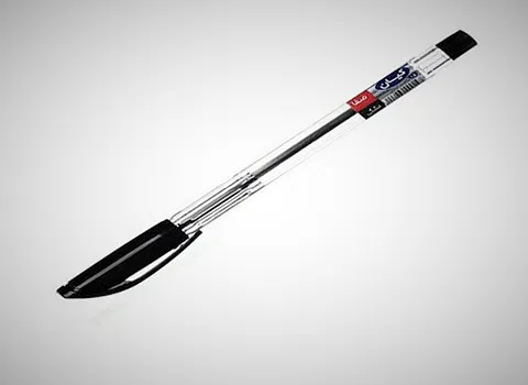 خودکار کیان مشکی؛ ساده درب دار جنس پلاستیکی