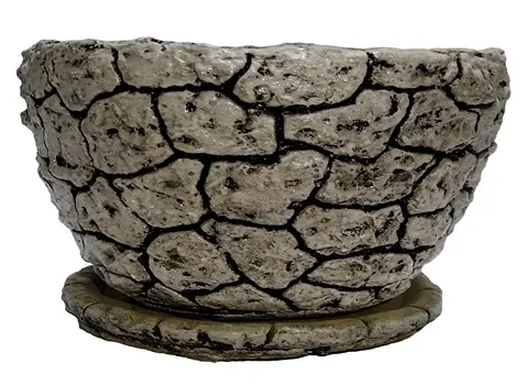 گلدان سفالی طرح سنگ؛ طول عمر بالا طرح سنگ 3 مدل