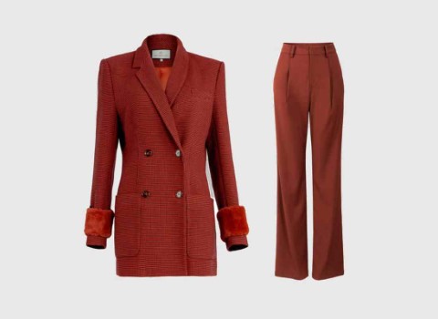 قیمت کت و شلوار زنانه رنگی