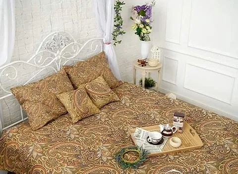 روتختی ترمه سالاری؛ دستبافت ماندگاری بالا رویه بالشت ملحفه تخت chieftain