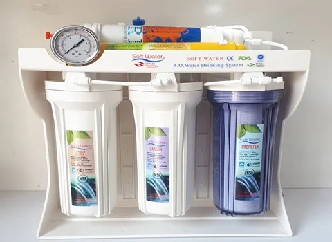 دستگاه تصفیه آب تایوانی سافت واتر؛ پمپ قوی 7 فیلتر مجزا ضد باکتری میکروب