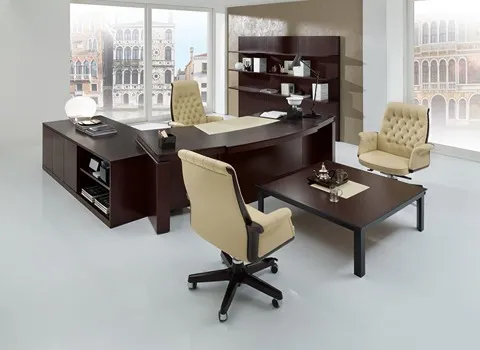 میز و صندلی اداری؛ کنفرانس مدرن کلاسیک شیک مقاوم  MDF