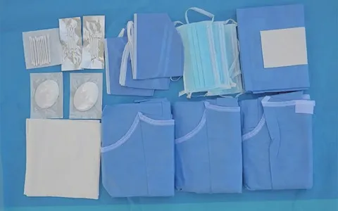 البسه بیمارستانی تبریز؛ الیاف الاستیکی پلاستیکی 2 رنگ آبی سبز Tabriz