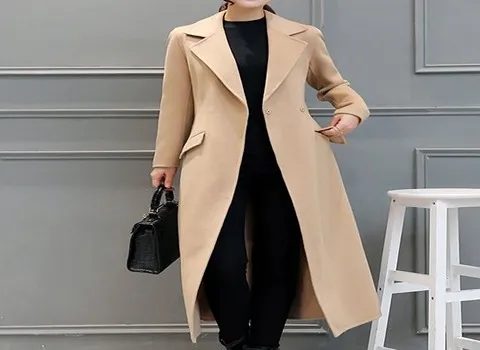 پالتو زنانه ایرانی جدید؛ پشمی خزدار کنفی ضخیم گرم (کلاه دار بدون کلاه)