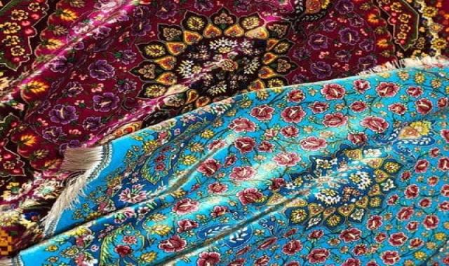 فرش ابریشم در دبی؛ مدرن تراکم 4100 نوبافت 10 کیلوگرمی