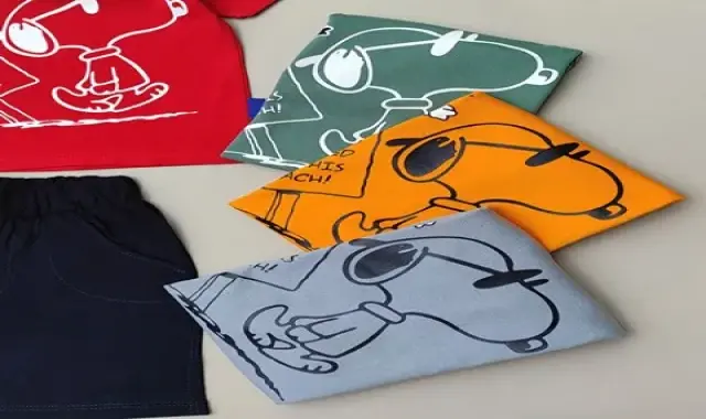 تی شرت کودکان (بلوز) دخترانه پسرانه جنس نخی کتان پلی استر T-shirt