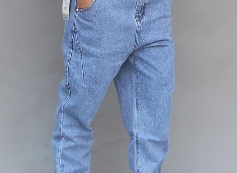 شلوار اسلش جین؛ سنگ شور گت دار 3 رنگ آبی مشکی طوسی