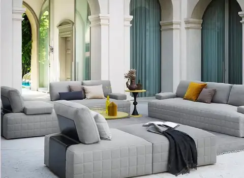 مبلمان مدرن ایتالیایی؛ مبل راحتی Italian طراحی منظم تخت خوابشو