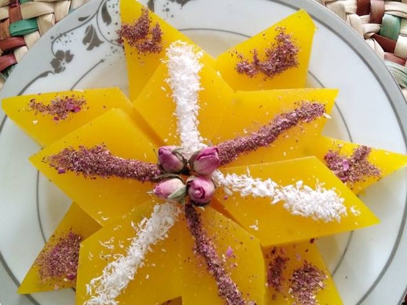 آموزش پخت مسقطی لاری با شیر و زعفران