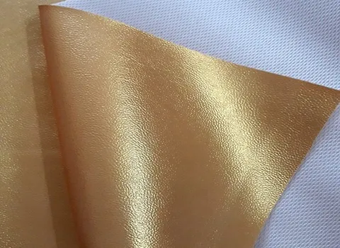 چرم مصنوعی طلایی؛ ضخامت نازک ضخیم دوخت دست چرخ خیاطی