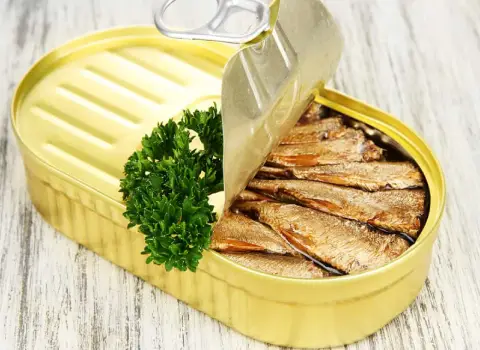 کنسرو ماهی (تن) کاهش وزن حاوی پروتئین کلسترول Omega 3