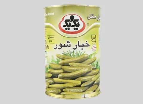 خیارشور یک و یک 4 کیلویی؛ سرکه ای نمکی کم کالری Vitamin A