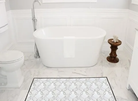 خرید سرامیک کف سرویس بهداشتی سفید + بهترین قیمت