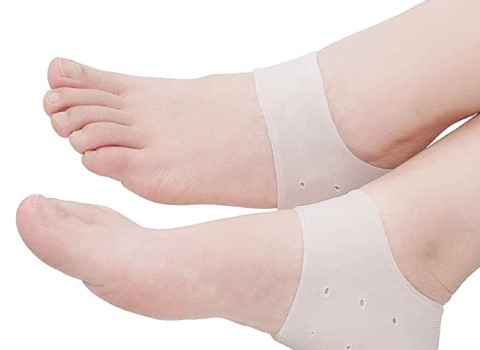 جوراب ژله ای ترک پا؛ سیلیکونی درمان میخچه ماساژ دهنده پای خشک