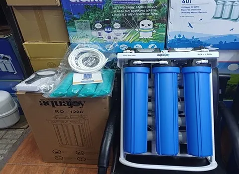 دستگاه تصفیه آب نیمه صنعتی آکواجوی؛ پلاستیکی فیلتر سه مرحله ای Aquajoy