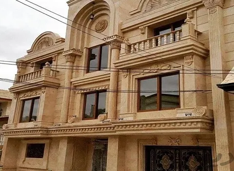 سنگ تراورتن کرم عسلی؛ مناسب معابر حمام قطر 4 سانتی متری