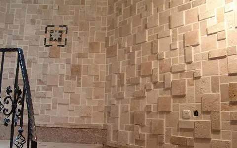 سنگ ساختمانی قم؛ مرمریت گرانیت 3 رنگ کرمی سفید مشکی