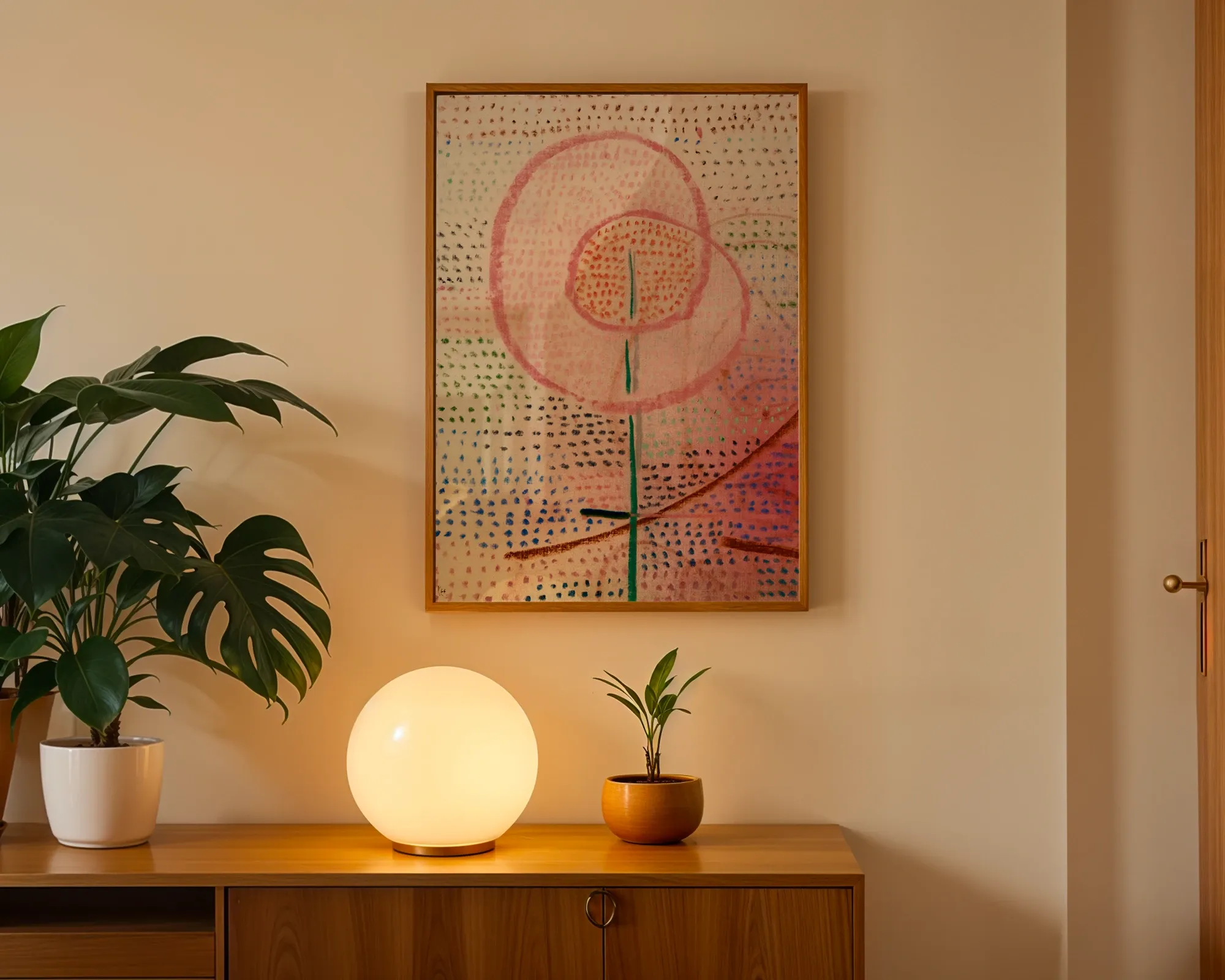 Concentric Pink Blossom — room view 3