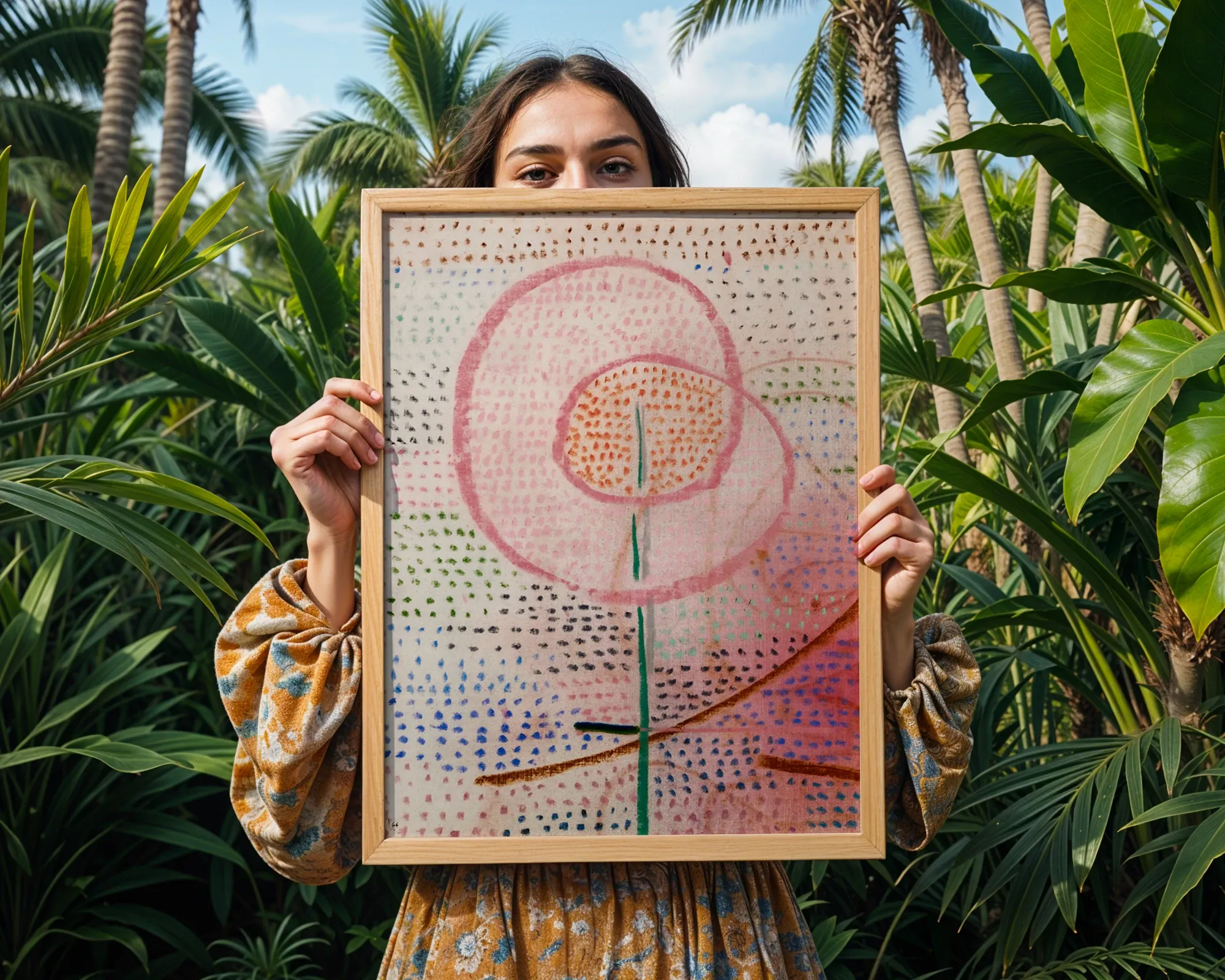 Concentric Pink Blossom — room view 5